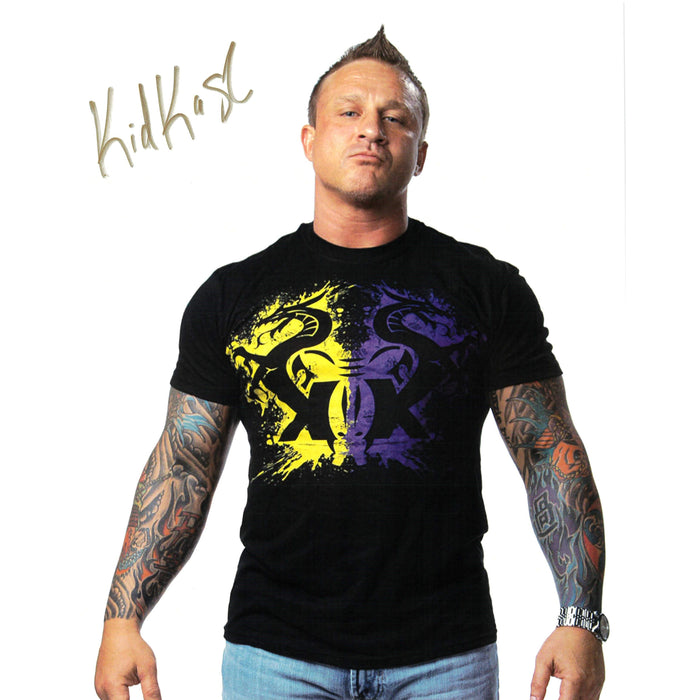 Kid Kash Double K Shirt Render 8x10 - Autographed