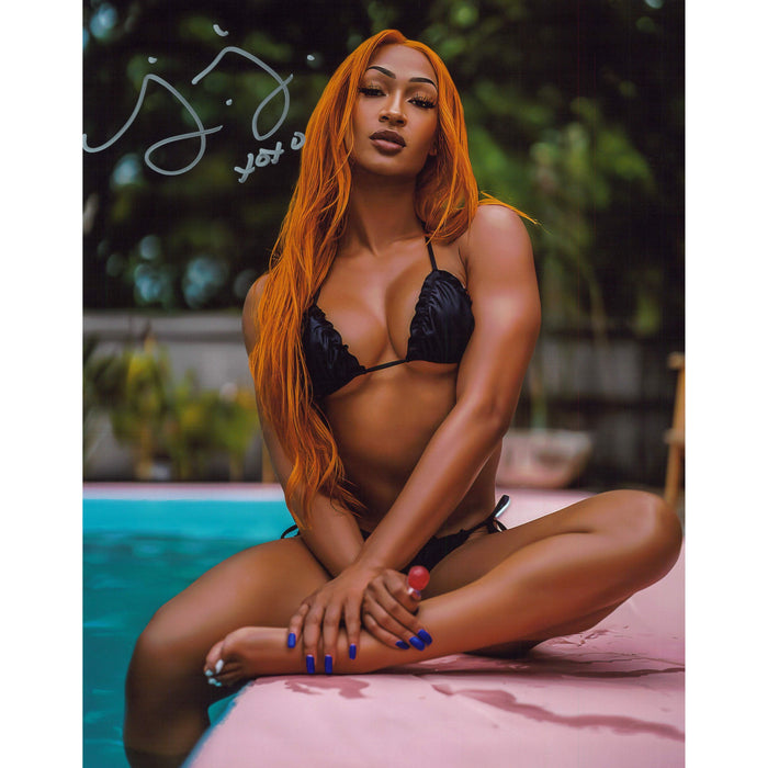 Jakara Jackson Poolside 8x10 & 11x14 - Autographed