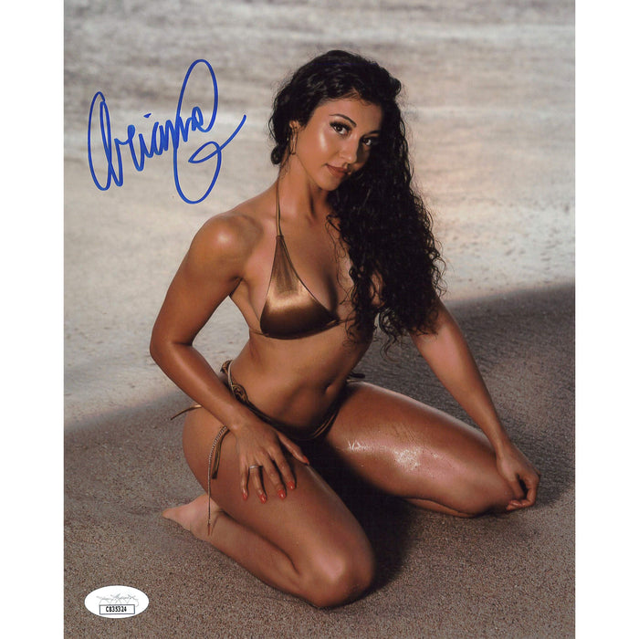 Arianna Grace Kneeling In Sand 8x10 JSA Autographed