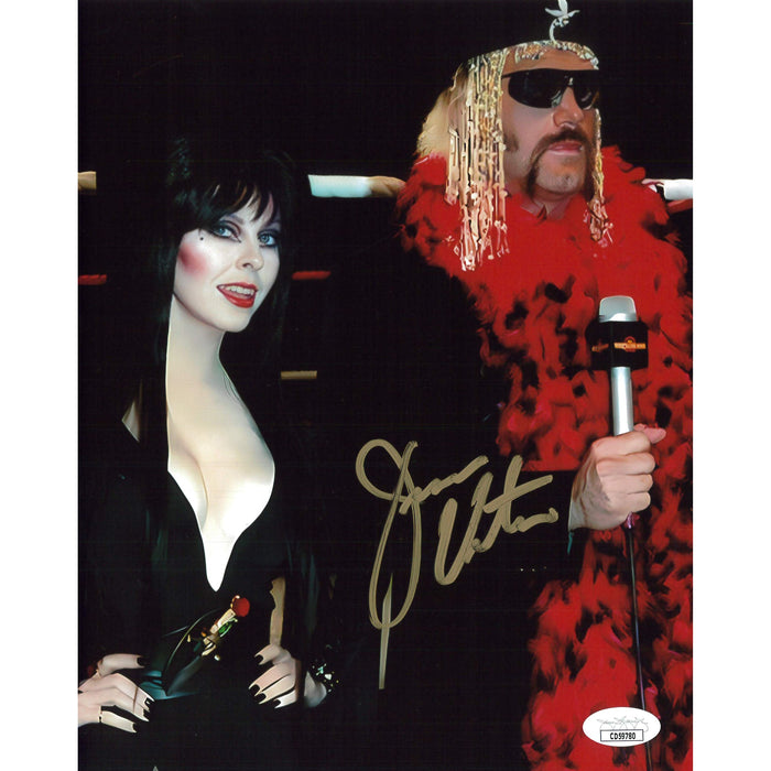 Jesse Ventura x Elvira 8x10 JSA Autographed