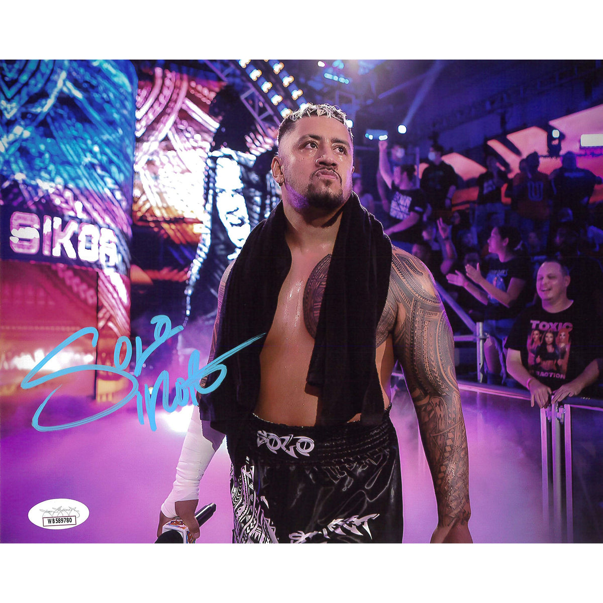Solo Sikoa NXT 2.0 Entrance Way 8x10 JSA Autographed — Highspots.com