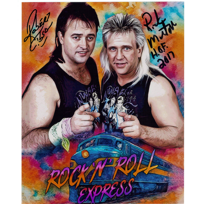 Rock 'N' Roll Express MSC Metallic 8x10 Promo or 11x14 Poster - DUAL AUTOGRAPHED