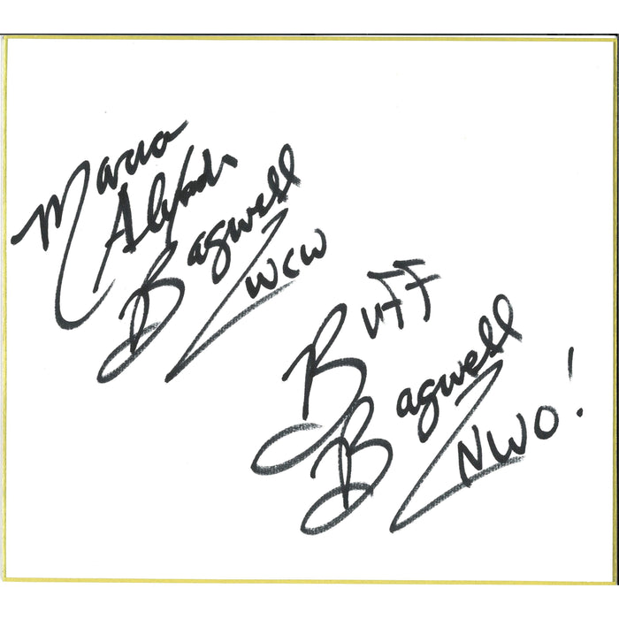 Marcus | Buff Bagwell Shikishi Board - DUAL AUTOGRAPHED