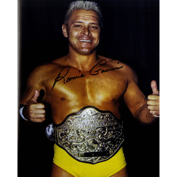 Ronnie Garvin Big Gold Thumbs up 8x10 Autographed