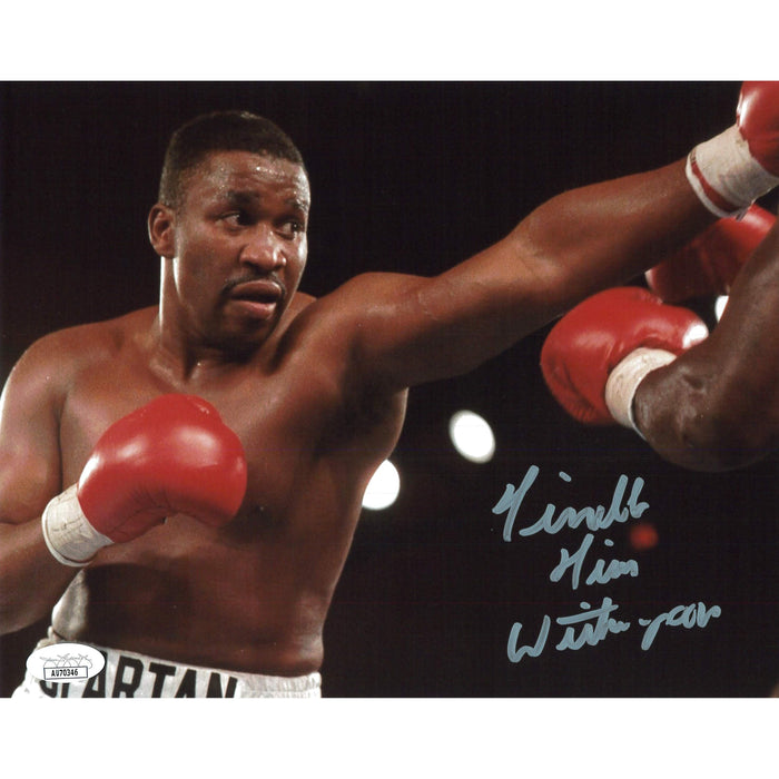 Tim Witherspoon Left Jab 8x10 JSA Autographed