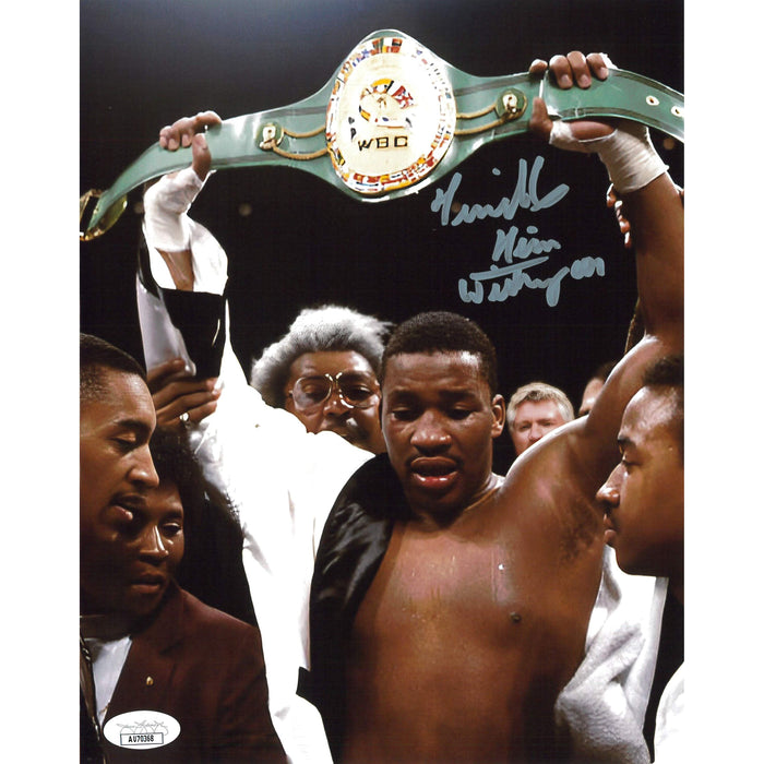 Tim Witherspoon Championship Victory 8x10 JSA Autographed