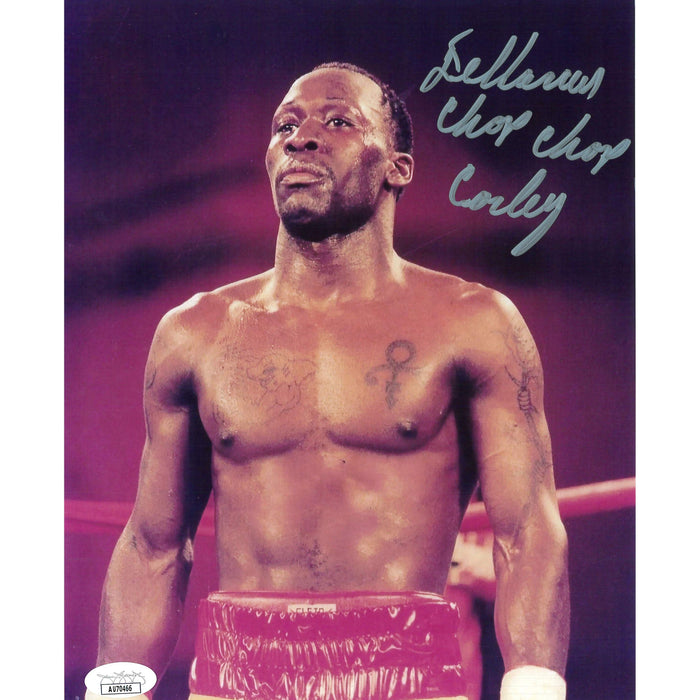 DeMarcus Corley In Ring Head Up 8x10 JSA-Autographed