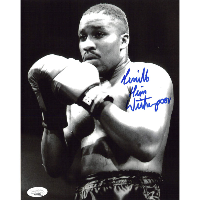 Tim Witherspoon B&W 8x10 JSA - Autographed