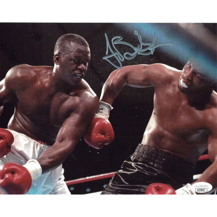 James Buster Douglas Follow Through 8x10 JSA - Autographed