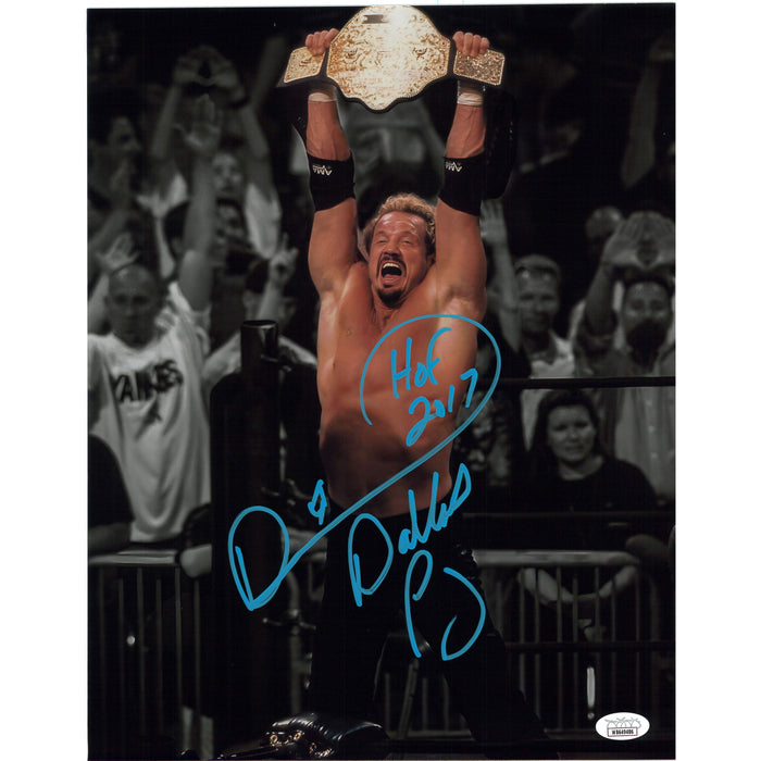 Diamond Dallas Page (DDP) World Title 11x14 METALLIC Poster - Autographed