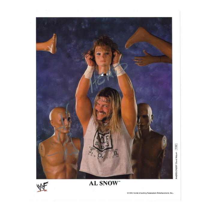 Al Snow & Head P-Series Render 8x10 Promo - Autographed