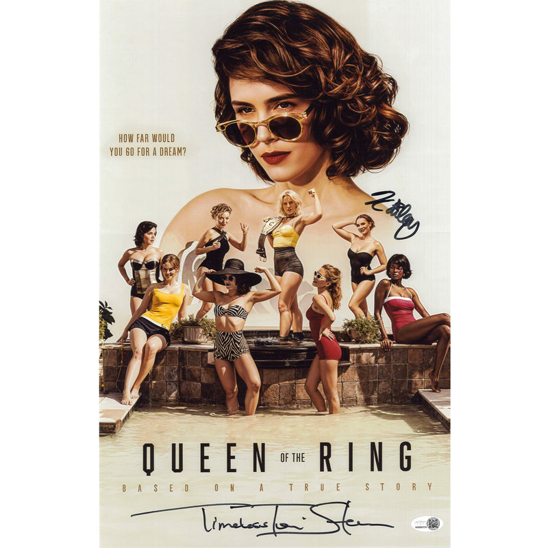 *Dual Signed* Toni Storm|Kamile Queen of Ring 11x17 Poster JSA - Autographed