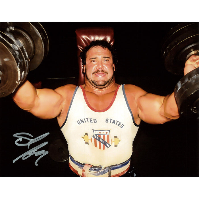 Ted Arcidi Weight lift 8x10 & 11x14 - Autographed