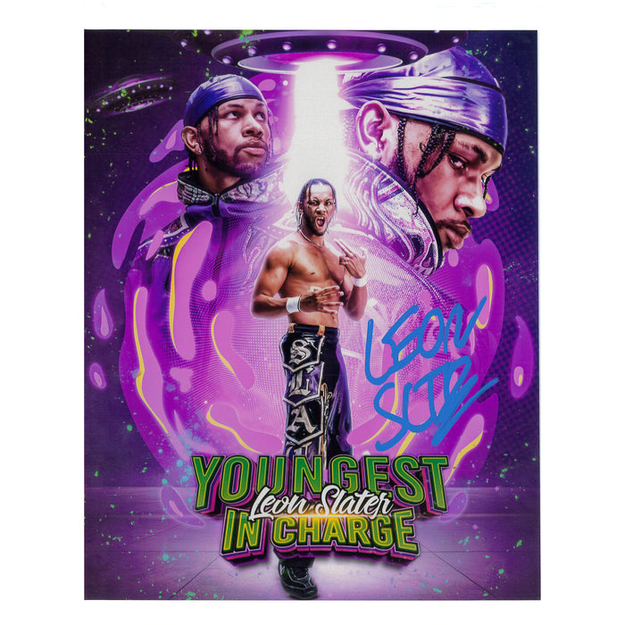 Leon Slater AsylumGFX Metallic 8x10 Promo or 11x14 Poster - AUTOGRAPHED