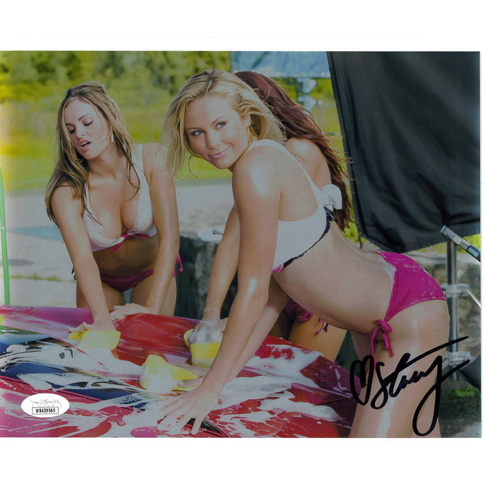 Stacy Keibler 8x10 METALLIC #4 - JSA Autographed