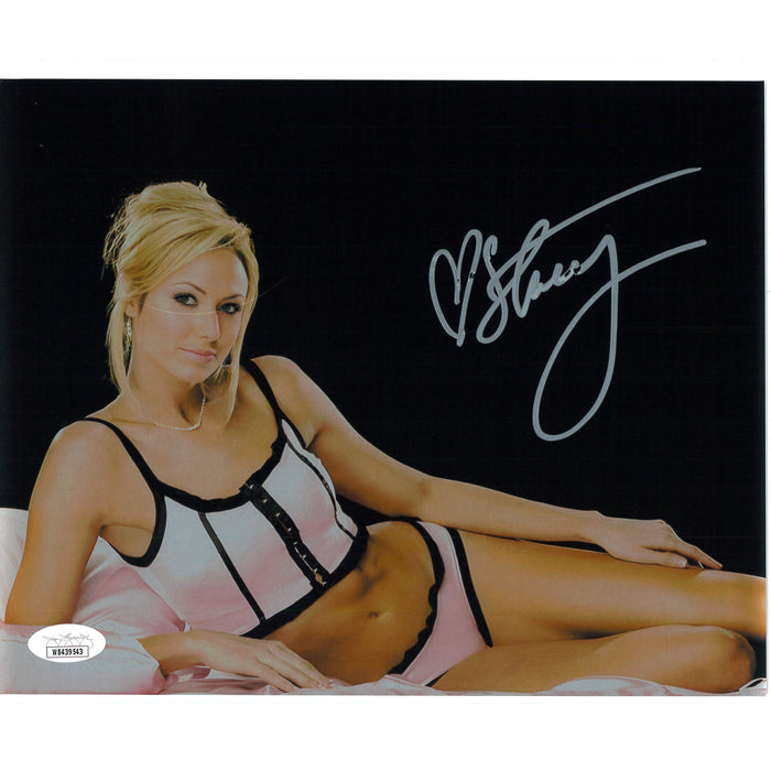 Stacy Keibler 8x10 METALLIC #3 - JSA Autographed