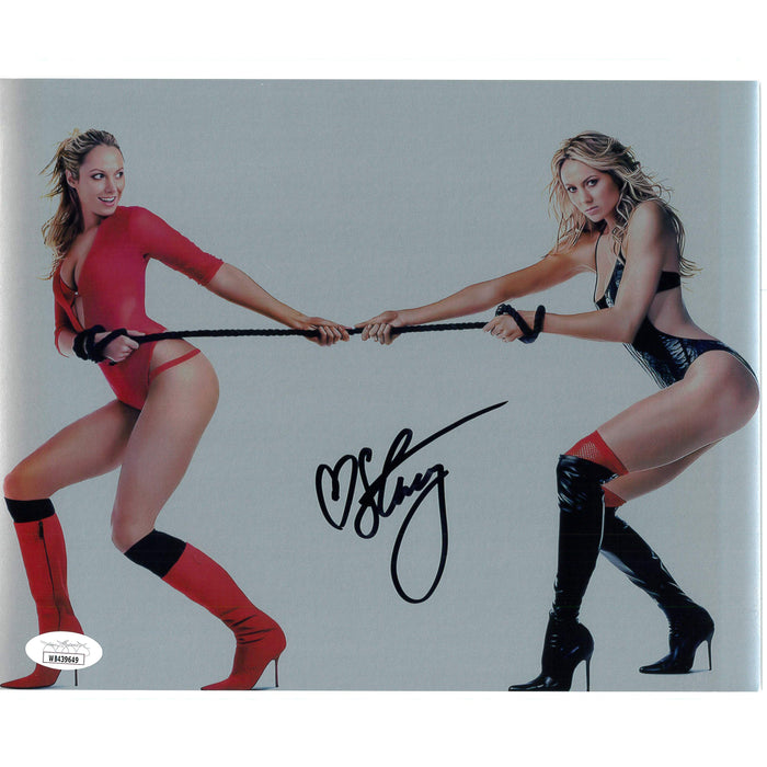 Stacy Keibler 8x10 METALLIC #1 - JSA Autographed