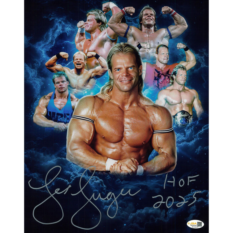 Lex Luger 8x10 or 11x14 METALLIC AsylumGFX Collage - JSA AUTOGRAPHED