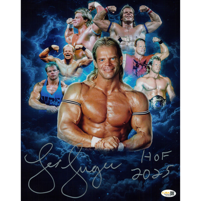 Lex Luger 8x10 or 11x14 METALLIC AsylumGFX Collage - JSA AUTOGRAPHED