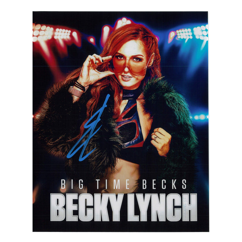 Becky Lynch Big Time Becks AsylumGFX 11x14 METALLIC - JSA Autographed