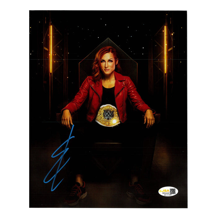 Becky Lynch Throne AsylumGFX 11x14 - JSA Autographed