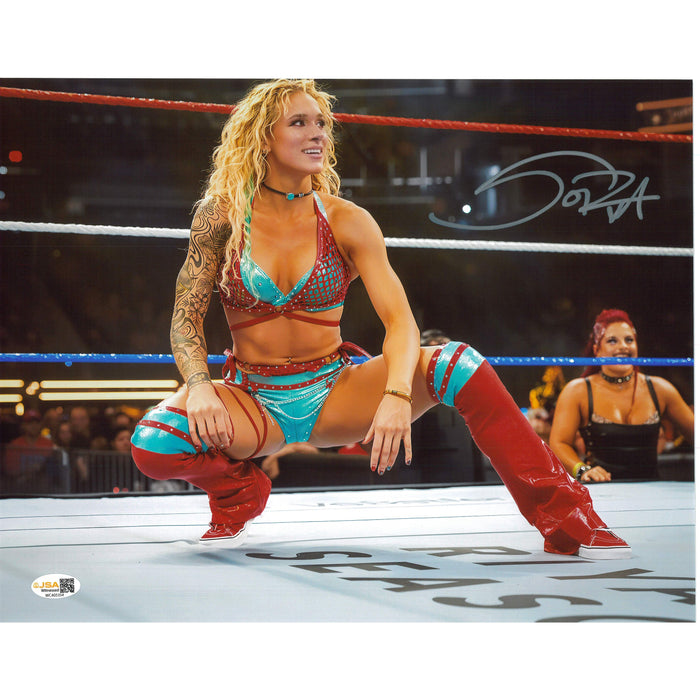 Sol Ruca Squatting In Ring 11x14 - JSA Autograph