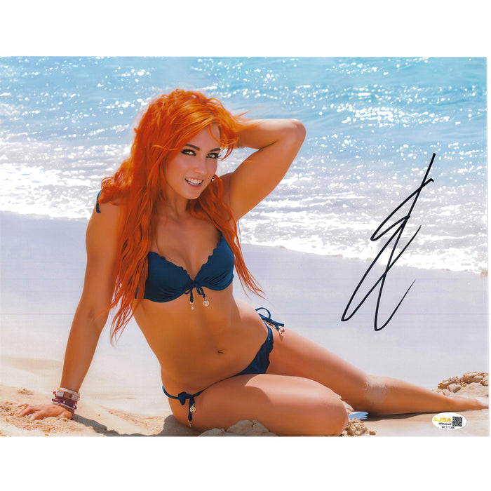 Becky Lynch On Beach 11x14 - JSA Autograph