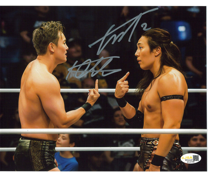 Kazuchika Okada & Konosuke Takeshita In Ring 8x10 or 11x14 - JSA Autographed