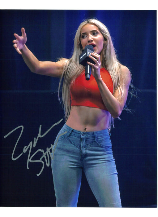 Zayda Steel On Mic 8x10 Promo - Autographed