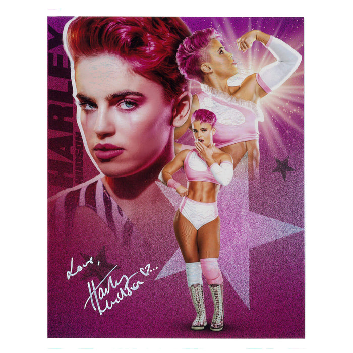Harley Hudson AsylumGFX Flexing METALLIC 8x10 or 11x14 - Autographed
