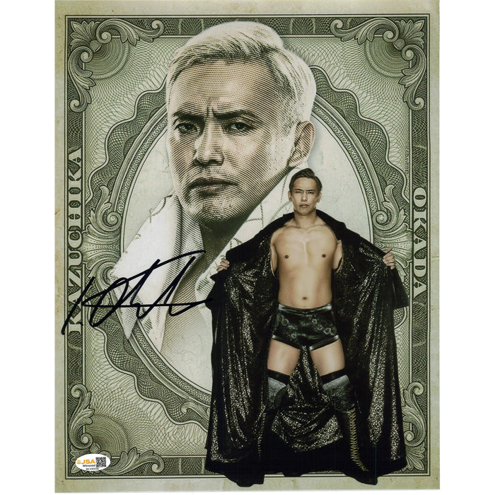 Kazuchika Okada Okada Buck METALLIC 11x14 Poster - JSA Autograph