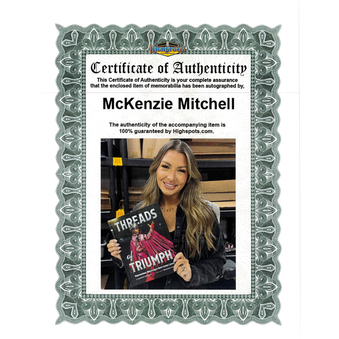Threads of Triumph: Professional Wrestling's Most Iconic Looks by McKenzie Mitchell - Autographed