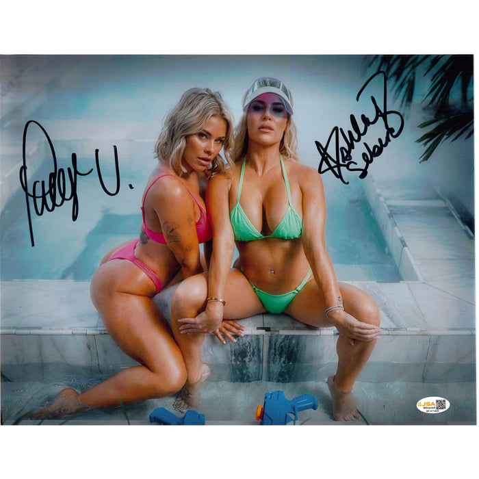 Paige VanZant & Ashley Sebera Full Body 11x14 - JSA Autographed