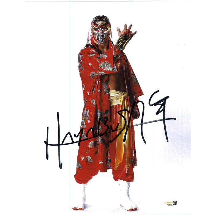 Hayabusa White BG 11x14 Poster - JSA Autograph
