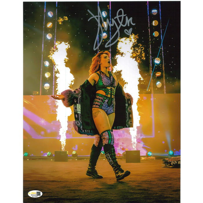 Jamie Hayter Pyro Entrance 11x14 Poster - JSA Autograph