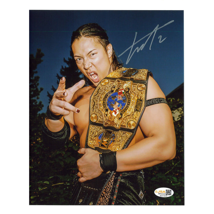 Konosuke Takeshita Title On Shoulder 8x10 Promo or 11x14 Poster - JSA Autograph