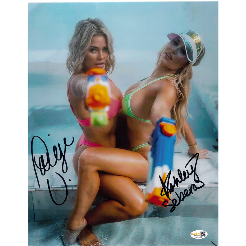 Paige VanZant & Ashley Sebera Pointing 11x14 Poster - JSA Autographed
