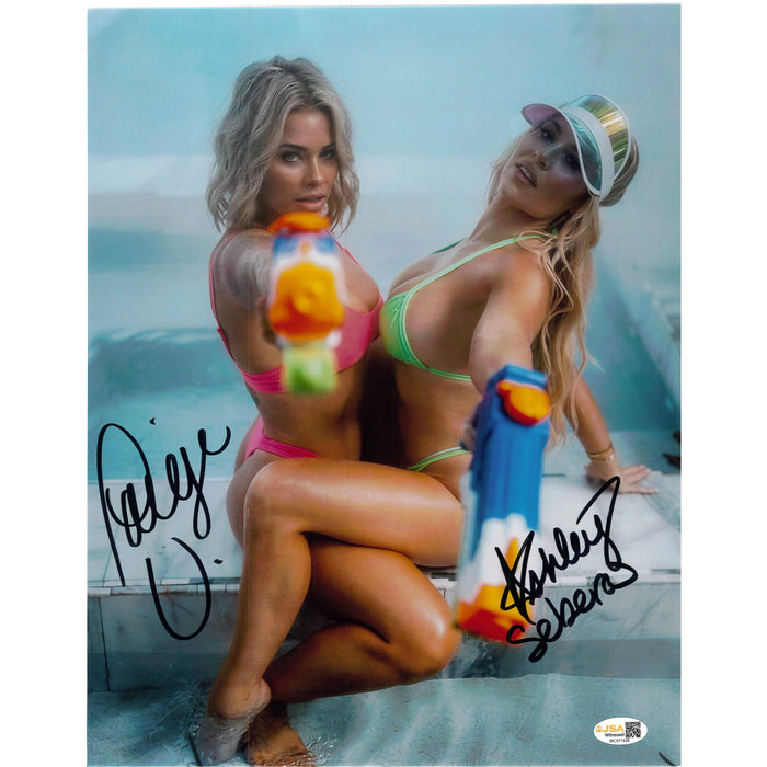 Paige VanZant & Ashley Sebera Pointing 11x14 Poster - JSA Autographed