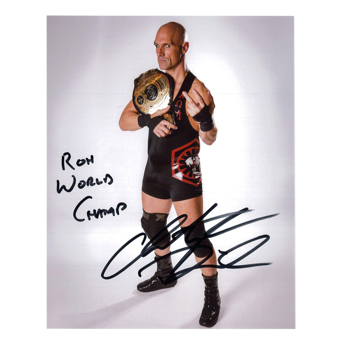Christopher Daniels ROH Title 8x10 Promo - Autographed