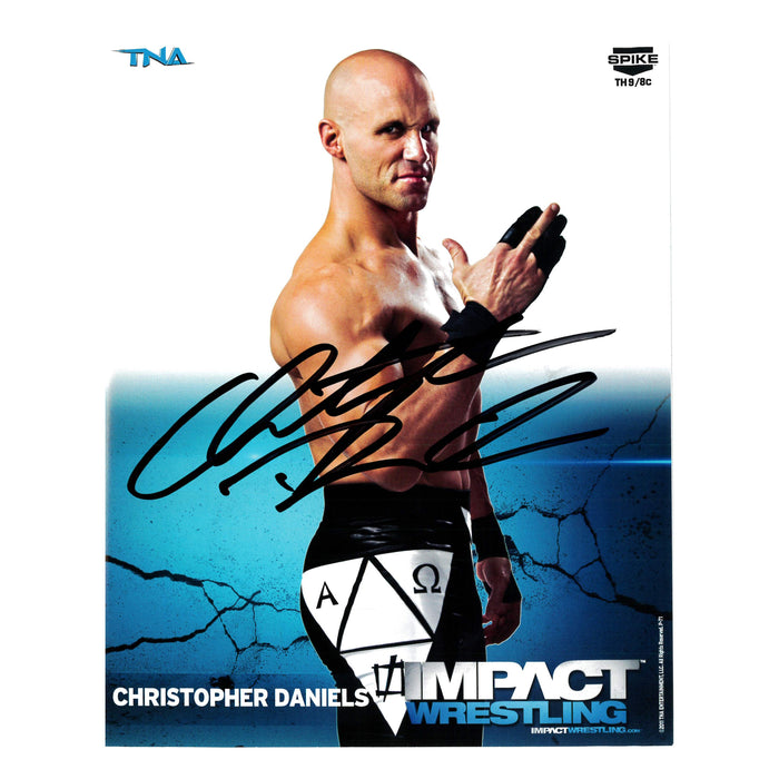 Christopher Daniels TNA Impact Wrestling 8x10 Promo - Autographed