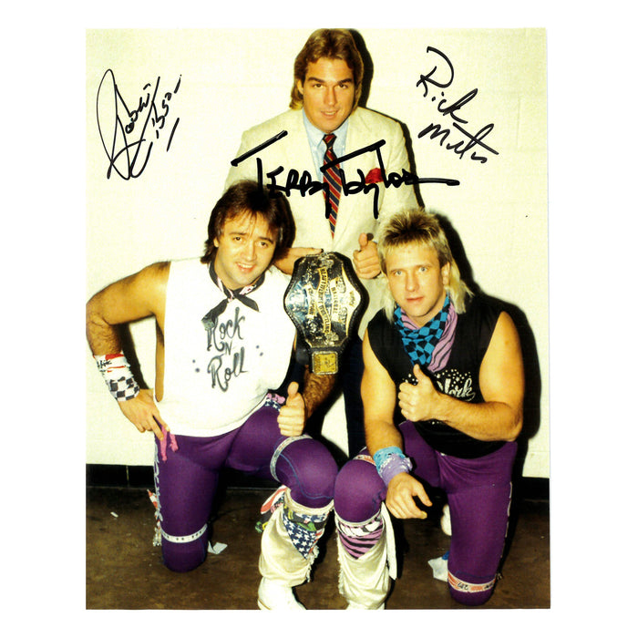 Terry Taylor & Rock-N-Roll Express 8x10 Promo - Autographed