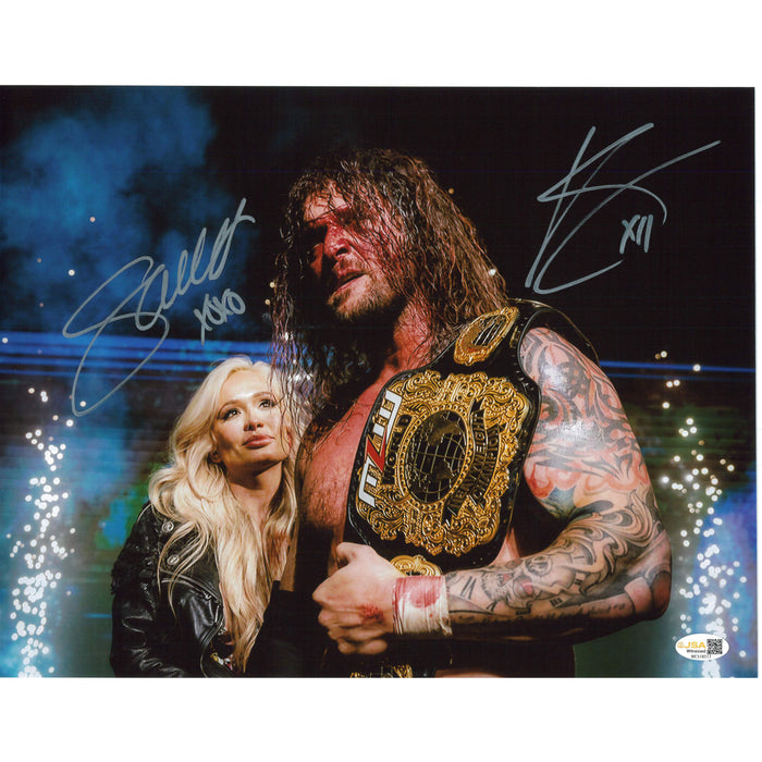 Karrion Kross & Scarlett Bordeaux MLW Title 11x14 Poster - JSA Autograph