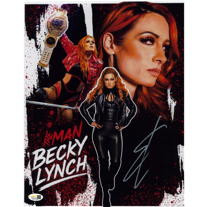 Becky Lynch Collage AsylumGFX 11x14 METALLIC - JSA Autographed
