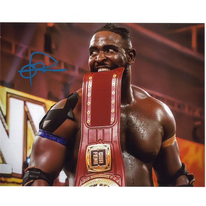 Oba Femi 8x10 Title In Mouth - JSA Autograph