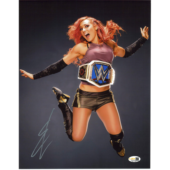 Becky Lynch Jumping 11x14 (JSA)