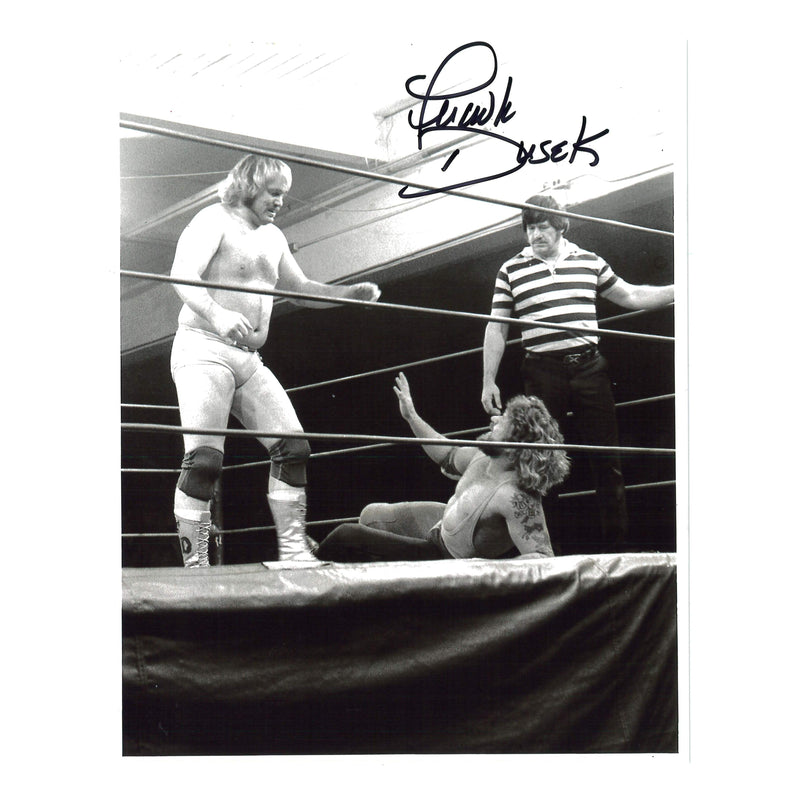 Frank Dusek In Ring 8x10 Promo - Autographed