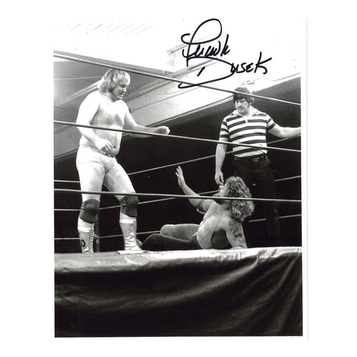 Frank Dusek In Ring 8x10 Promo - Autographed