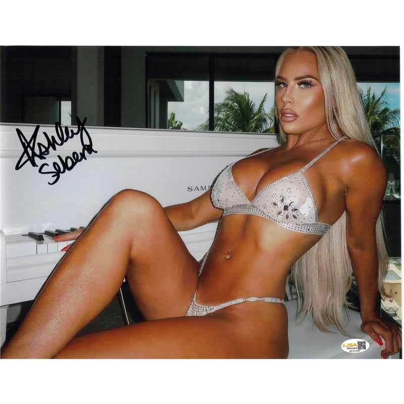 Ashley Sebera Piano 11x14 METALLIC Poster - JSA Autograph