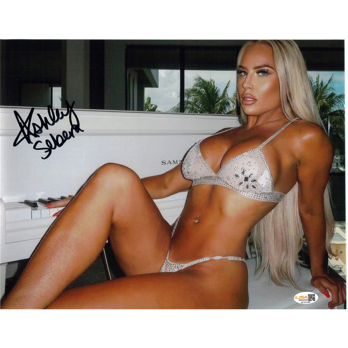 Ashley Sebera Piano 11x14 METALLIC Poster - JSA Autograph