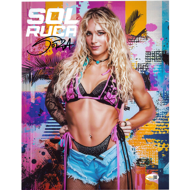 Sol Ruca Retro AsylumGFX 11x14 Poster - JSA Autograph